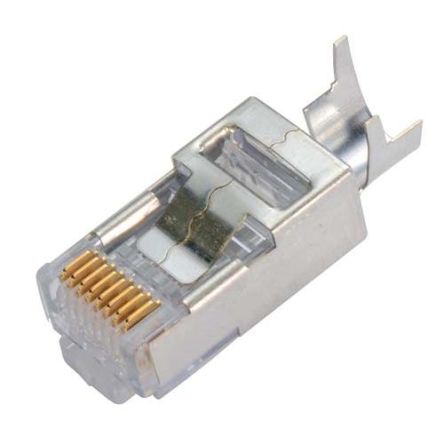 L-Com TSP Series Male Ethernet Connector, Surface Mount, Cat6a Straight 1 Port 1 -Way