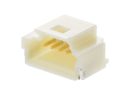 Molex 202396 Series Right Angle Surface Mount PCB Header, 6 Contact(s), 1mm Pitch, 1 Row(s), Shrouded