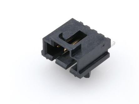 Molex 70634 Series Right Angled Surface Mount PCB Header, 14 Contact(s), 2.54mm Pitch, 1 Row(s), Shrouded