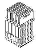 Molex 0.35mm Pitch Connector Backplane Connector, Receptacle, Vertical, 14 Column, 56 Way, 170390