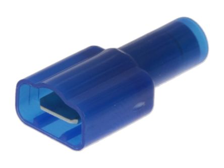 Molex 19001 Blue Nylon Male Spade Connector, Quick Disconnect, 6.35 x 0.81mm Tab Size