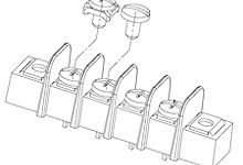 Molex Terminal Strip, 18 Contact, 9.53mm Pitch, 1 Row, 15A, 300 V