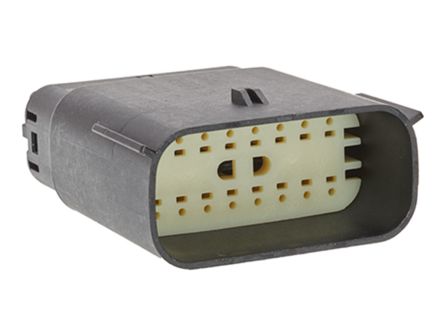 Molex, 33482 Connector Housing Plug Black, Natural Cable Mount 16 Way, Crimp Termination 33482-1601