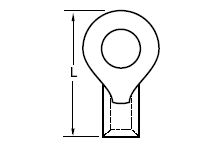 Molex Uninsulated Ring Terminal, M12 Stud Size