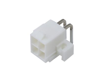 Molex 5569 Series Right Angle PCB Mount PCB Header, 4 Contact(s), 4.2mm Pitch, 2 Row(s), Shrouded