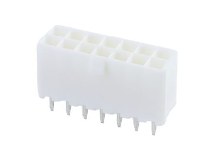 Molex 5569 Series Vertical Through Hole PCB Header, 14 Contact(s), 4.2mm Pitch, 2 Row(s), Shrouded