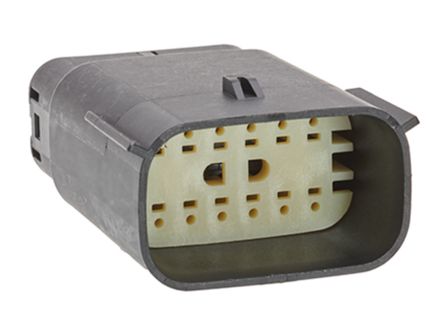 Molex, 33482 Connector Housing Plug Dark Grey Cable Mount 12 Way, Crimp Termination 33482-1261