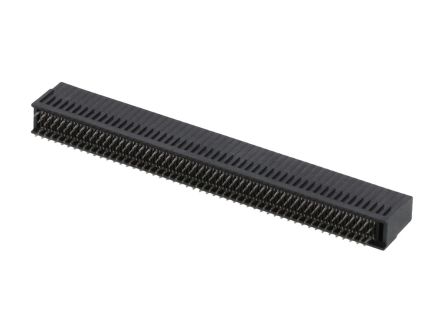 Molex 1706 Series Vertical Edge Connector, Edge Mount, 200-Contacts, 0.8mm Pitch, Through Hole Termination