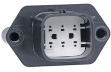 Molex, 19435 Connector Housing Plug Black Panel Mount 6 Way, Crimp Termination 19435-0612