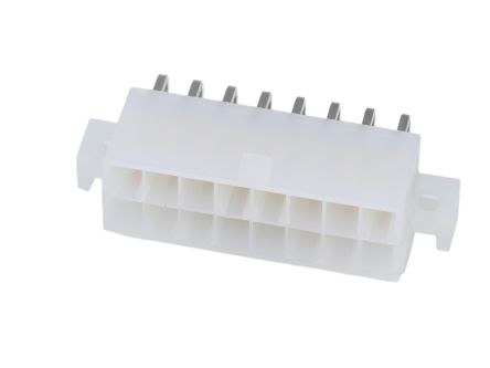 Molex 5569 Series Right Angle PCB Mount PCB Header, 16 Contact(s), 4.2mm Pitch, 2 Row(s), Shrouded