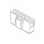 Molex, 35156 Connector Housing, 3.96mm Pitch, 6 Way, 1 Row