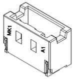 Molex 104127 Series Vertical Surface Mount PCB Header, 5 Contact(s), 1mm Pitch, 1 Row(s), Shrouded
