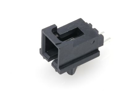 Molex 70634 Series Right Angle PCB Mount PCB Header, 2 Contact(s), 2.54mm Pitch, 1 Row(s), Shrouded