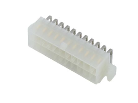 Molex 5569 Series Right Angle PCB Mount PCB Header, 22 Contact(s), 4.2mm Pitch, 2 Row(s), Shrouded