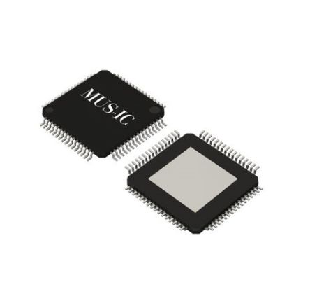 ROHM, Audio DAC Dual 32 Bit-, 1536kHz, PCM, 64-Pin HTQFP64BV