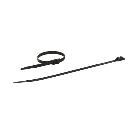 Legrand Cable Tie, Cable Ties, 357mm x 9 mm, Black Plastic, Pk-100units