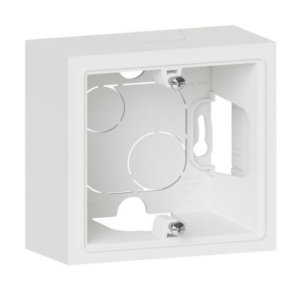 Legrand 6000 White Aluminium Back Boxes, IP44, Flush Mount Mount, 1 Gangs, 48.5 x 88mm
