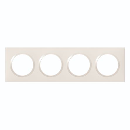 Legrand White 4 Gang Cover Plate Plastic Faceplates & Mounting Plates