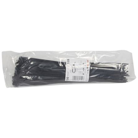 Legrand Cable Tie, Cable Ties, 360mm x 4.6 mm, Black Plastic, Pk-100units