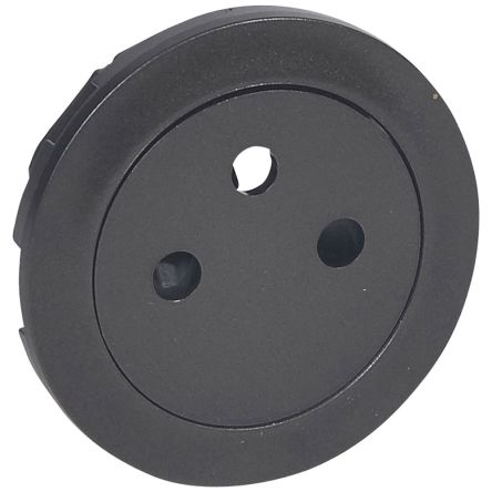 Legrand 0679 Black Plug Socket, 2 Poles, Indoor Use