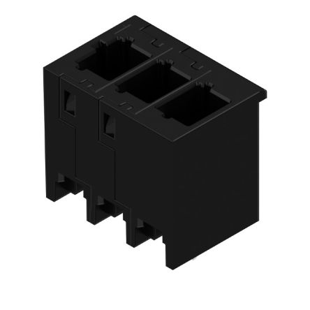 Weidmüller 8000072430 Series Straight Plug-In PCB Socket, 3-Contact, 1-Row, 5mm Pitch, Push In Termination