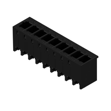 Weidmüller 8000072454 Series Straight Plug-In PCB Socket, 9-Contact, 1-Row, 5mm Pitch, Push In Termination