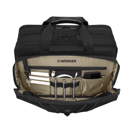 Wenger Legacy Black 16in Laptop Laptop Bag, Black