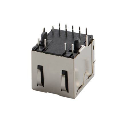 Taoglas TMJ Series Ethernet Connector, Surface Mount, EMI Shield Straight 1 Port