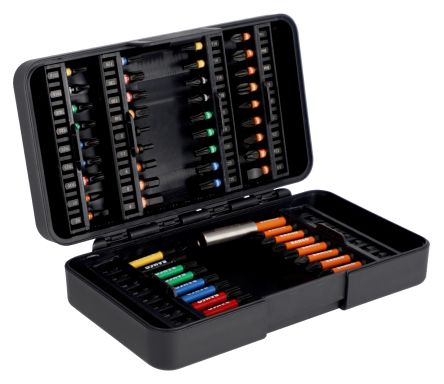 Bahco Torsion bit set 54 Pieces, Hexagon, Phillips, Pozidriv, Slotted, Torx