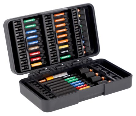 Bahco Torsion bit set 44 Pieces, Hexagon, Phillips, Pozidriv, Torx
