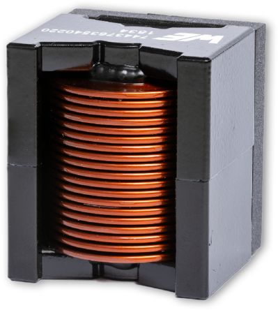 Wurth Elektronik Wurth 30 μH ±20% Metal Alloy Leaded Inductor, Max SRF:11.38MHz, 30.8A Idc, WE-HCFT