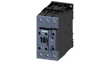 Siemens SIRIUS 3RT2 Leistungsschütz / 110 V Ac Spule, 3 -polig 3 Schließer, 690 V Ac / 40 A