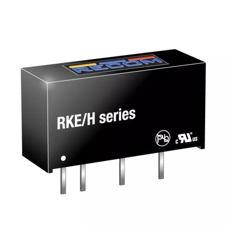 Recom RKE/H DC/DC-Wandler 1W 12 V Dc IN, 5V Dc OUT / 200mA 4kV Dc Isoliert