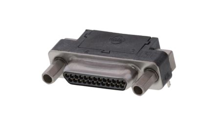 Molex 83614 25 Way Right Angle Through Hole D-sub Connector Plug, 1.27mm Pitch