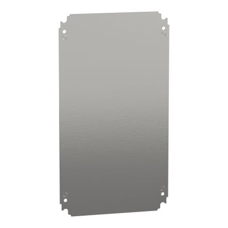 Schneider Electric PanelSeT Series Galvanised Steel Mounting Plate, 450mm H, 1.8mm W, 250mm L for Use with Spacial CRN,