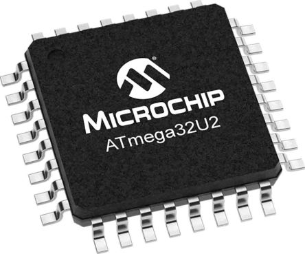 Microchip Mikrocontroller ATmega32U2 AVR 8bit SMD 32 KB TQFP 32-Pin 16MHz 1024 KB RAM USB