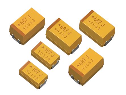 KYOCERA AVX 10μF贴片钽电容, TPS系列, 6032-28封装, 25V 直流, ±10%, 6 x 3.2 x 2.6mm