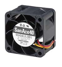 Sanyo Denki Ventilateur Axial San Ace 9GV 12 V C.c., 40.8m³/h, 40 X 40 X 28mm, 7.2W