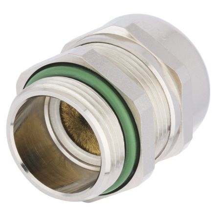Lapp SKINTOP Series Metallic Nickel Plated Brass Cable Gland, M25 Thread, 9mm min., 17mm max., IP68