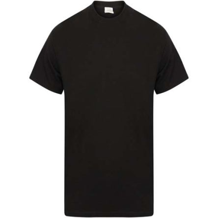 RS PRO Black Cotton Short Sleeve T-Shirt, UK- S, EUR- S