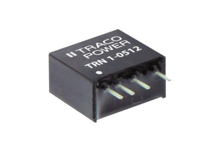 TRACOPOWER TRN 1 DC/DC-Wandler 1W 9 V Dc IN, ±5V Dc OUT / ±100mA 1.6kV Dc Isoliert