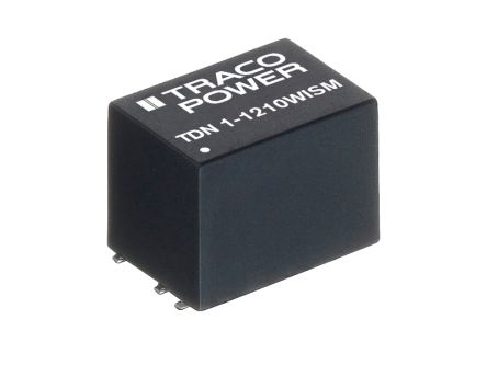 TRACOPOWER TDN 1WISM DC-DC Converter, 3.3V Dc/ 300mA Output, 9 → 36 V Dc Input, 1W, Surface Mount, +90°C Max
