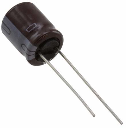 CHEMI-CON KMQ Snap-In Aluminium-Elektrolyt Kondensator 100μF ±20% / 25V Dc, Ø 5.5mm X 12.5mm, Bis 105°C