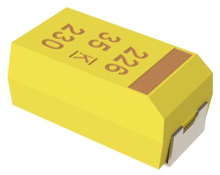 KEMET T491 Kondensator, MnO2, 22μF, 50V Dc SMD, 3.6mm, ±20%, Gehäuse 7343-43, +125°C