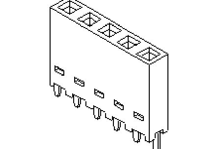 Molex Leiterplattenbuchse Gerade 8-polig / 1-reihig, Raster 2.54mm