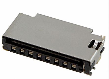 Molex Conector Para Tarjeta De Memoria De 8 Contactos, Paso 1.1mm, 1 Fila, Montaje Superficial, Push/Pull