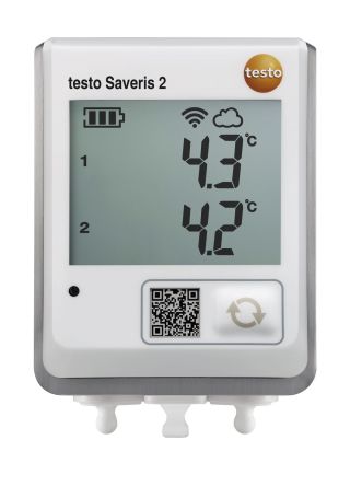 Testo Registrador De Datos Saveris 2 T2, Para Temperatura, Con Alarma, Display Digital, Interfaz Wi-Fi