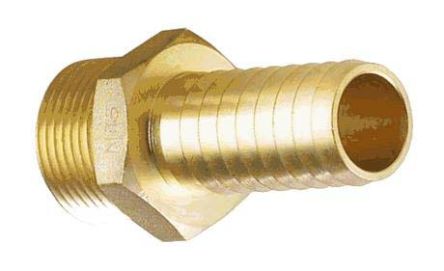 디바이스마트,화학/산업/안전 > 배관/호스/유.공압 > 배관용품,,2764EA4,RS PRO Straight Brass Hose Connector, 3/4 in BSP Male / 146-3131