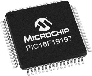 Microchip Mikrocontroller PIC16 8-bit-CPU 8bit SMD 56 KB TQFP 64-Pin 32MHz 4,096 KB RAM