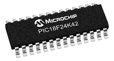 Microchip Mikrocontroller PIC18 PIC 8bit SMD 16 KB SOIC 28-Pin 64MHz 1024 KB RAM
